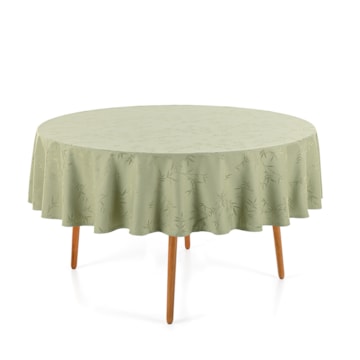 Toalha de Mesa Redonda Karsten Celebra Veríssimo Easy Wash 6 Lugares 1,78m