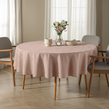 Toalha de Mesa Redonda Karsten Celebra Veríssimo Easy Wash 6 Lugares 1,78m