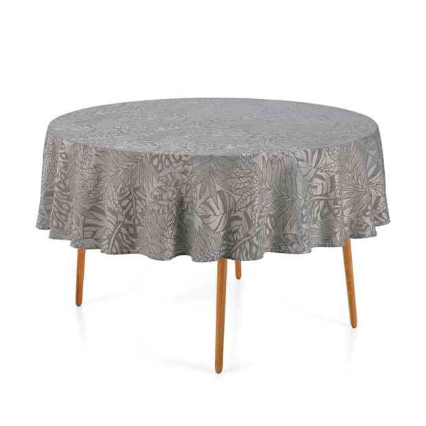 Toalha de Mesa Redonda Karsten Jacquard Essencia 4 Lugares 1,60m