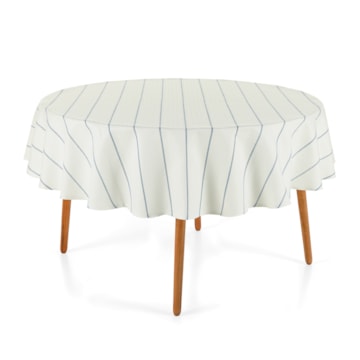 Toalha de Mesa Redonda Karsten Jacquard Sempre Limpa Royale 6 Lugares 1,78m