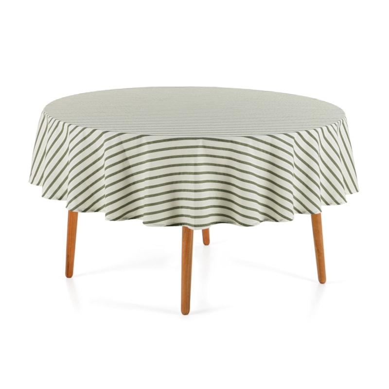 Toalha de Mesa Redonda Karsten Jacquard Sempre Limpa Zaira 6 Lugares 1