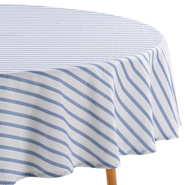 Toalha de Mesa Redonda Karsten Jacquard Sempre Limpa Zaira 6 Lugares 1,78m