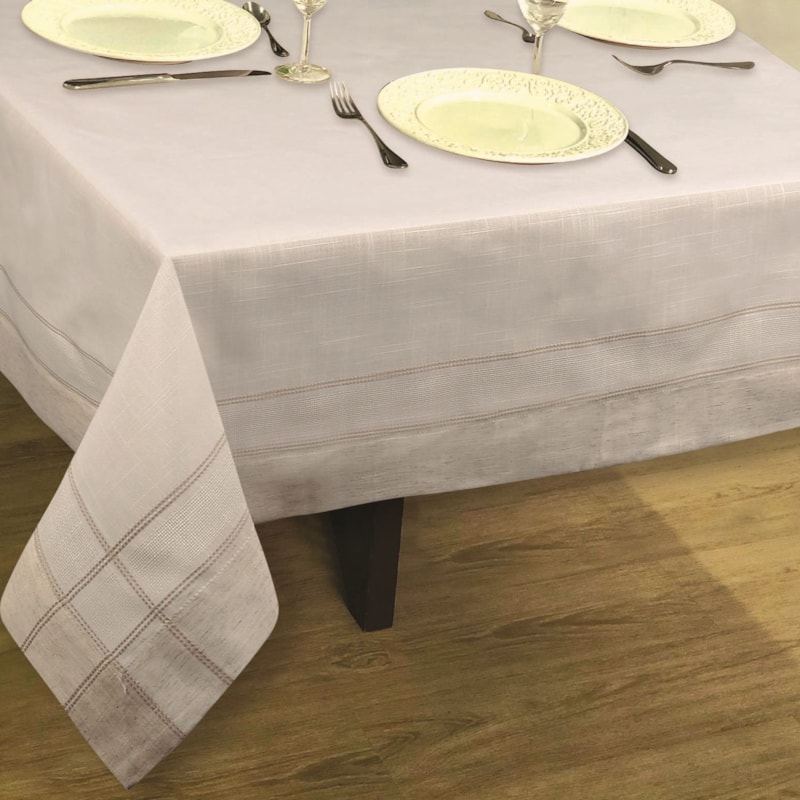 Toalha de Mesa Retangular Casa Argivai Charmy Linen 6 Lugares 1,60m x