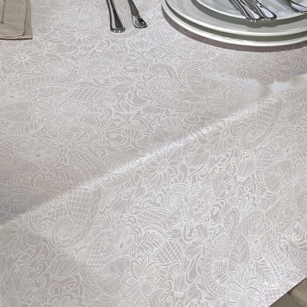 Toalha de Mesa Retangular Dohler Clean Athenas Edite 6 Lugares 1,40m x 2,10m