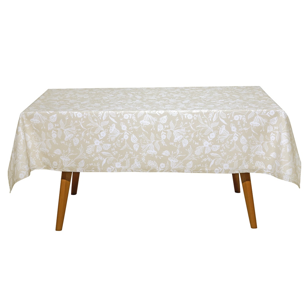 Toalha de Mesa Retangular Dohler Clean Athenas Graça 8 Lugares 1,60m x 2,50m