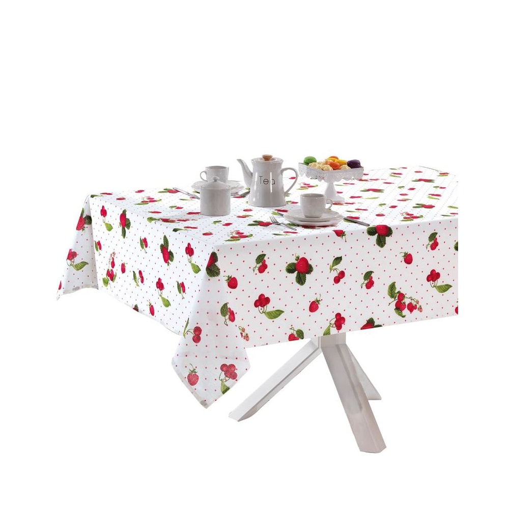 Toalha de Mesa Retangular Dohler Clean Athenas Iolanda 6 Lugares 1,40m x 2,10m