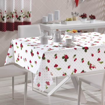 Toalha de Mesa Retangular Dohler Clean Athenas Iolanda 8 Lugares 1,60m x 2,50m
