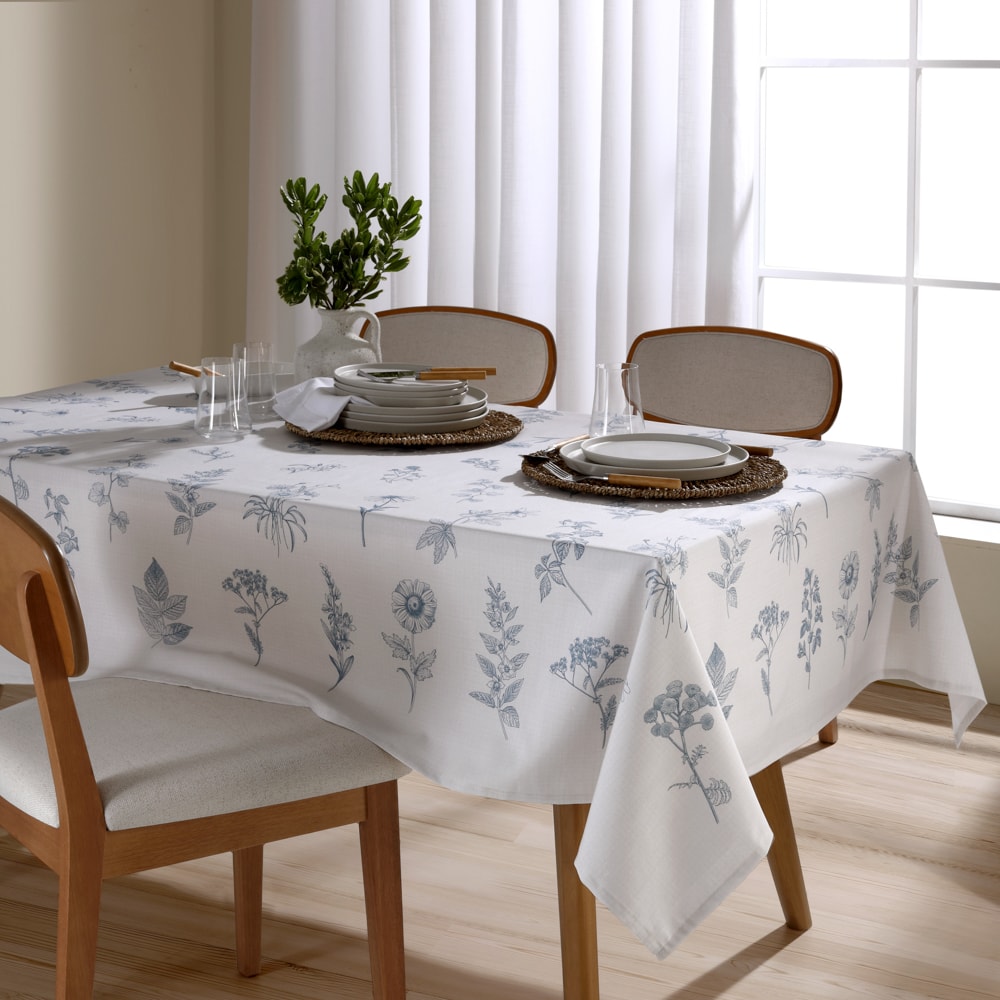 Toalha de Mesa Retangular Dohler Clean Ciana 8 Lugares 1,60m x 2,70m