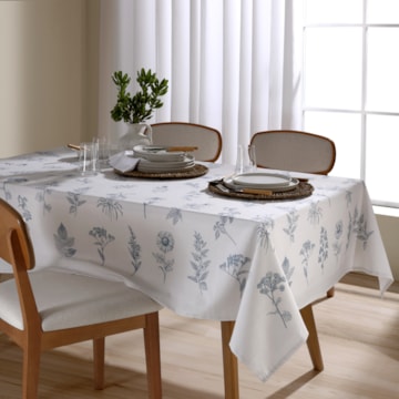 Toalha de Mesa Retangular Dohler Clean Ciana 8 Lugares 1,60m x 2,70m