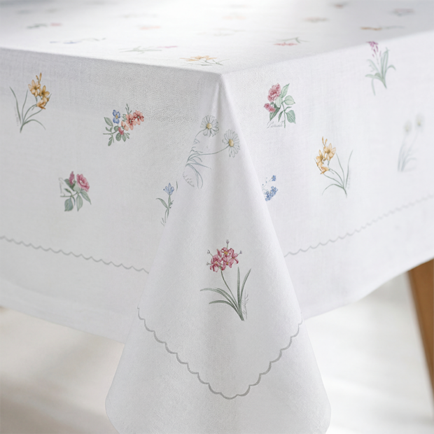 Toalha de Mesa Retangular Dohler Clean Diana 6 Lugares 100% Algodão 1,60m x 2,30m