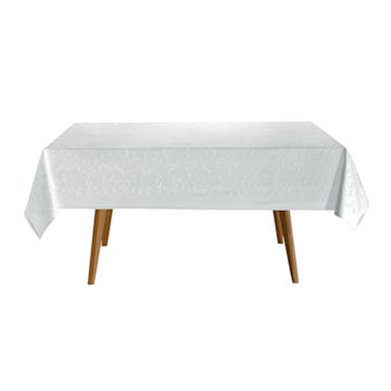 Toalha de Mesa Retangular Dohler Clean Jacquard Aurora 6 Lugares 100% Algodão 1,54m x 2,24m