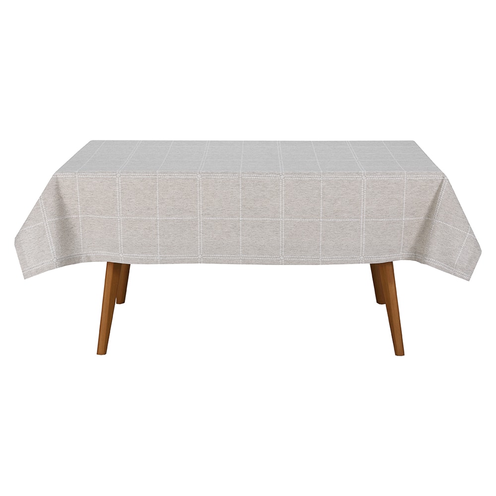 Toalha de Mesa Retangular Dohler Clean Linhares Yasmin c/ Linho 8 Lugares 1,60m x 2,70m