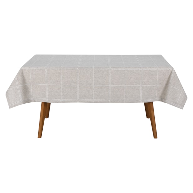 Toalha de Mesa Retangular Dohler Clean Linhares Yasmin c/ Linho 8 Lugares 1,60m x 2,70m