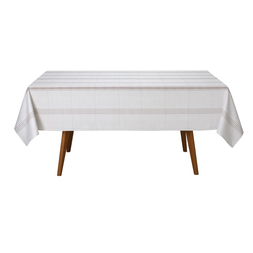 Toalha de Mesa Retangular Dohler Clean Nina 8 Lugares 100% Algodão 1,60m x 2,70m