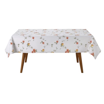 Toalha de Mesa Retangular Dohler Clean Pêssegos 8 Lugares 1,60m x 2,50m