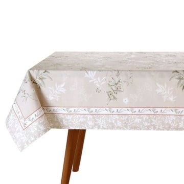 Toalha de Mesa Retangular Dohler Clean Renova Estampado Digital Adele 8 Lugares 1,60m x 2,70m