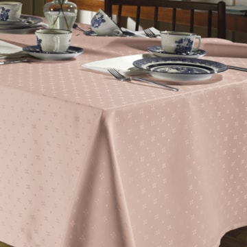 Toalha de Mesa Retangular Dohler Jacquard Cindy 8 Lugares 1,60m x 2,70m