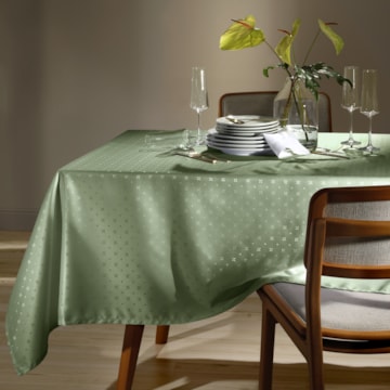 Toalha de Mesa Retangular Dohler Jacquard Cindy 8 Lugares 1,60m x 2,70m