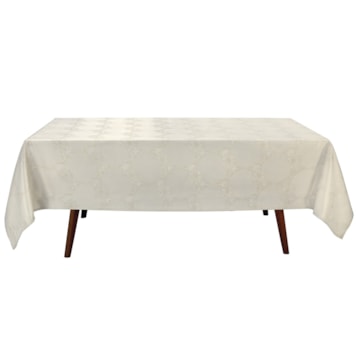 Toalha de Mesa Retangular Dohler Lumina II TJ-4885 6 Lugares 1,60m X 2,30m