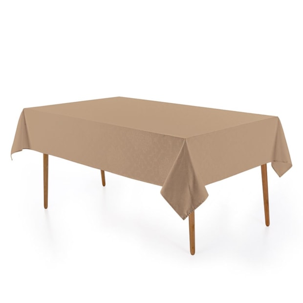 Toalha de Mesa Retangular Karsten Alamanda Jacquard 6 Lugares 1,60m x 2,20m