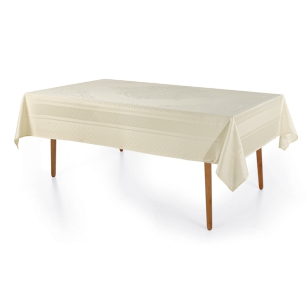 Toalha de Mesa Retangular Karsten Celebra Lesier Easy Wash 12 Lugares 1,80m x 3,20m