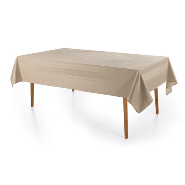 Toalha de Mesa Retangular Karsten Celebra Lesier Easy Wash 8 Lugares 1,80m x 2,70m