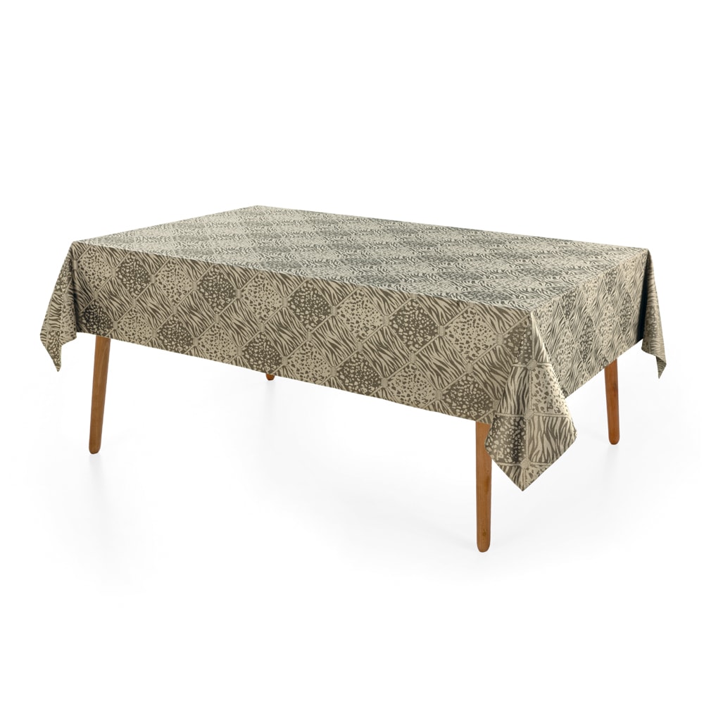 Toalha de Mesa Retangular Karsten Celebra Savana Lava Fácil 6 Lugares 1,80m x 2,20m