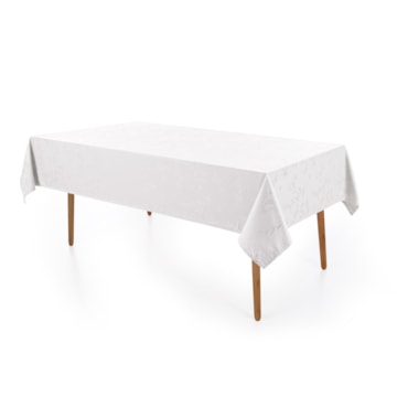 Toalha de Mesa Retangular Karsten Celebra Veríssimo Easy Wash 8 Lugares 1,80m x 2,70m