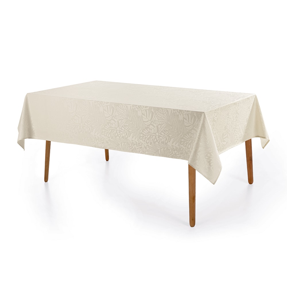 Toalha de Mesa Retangular Karsten Jacquard Essencia 6 Lugares 1,40m x 2,10m