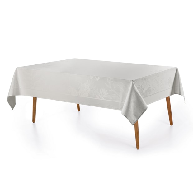 Toalha de Mesa Retangular Karsten Jacquard Sempre Limpa Amaris 8 Lugares 1,60m x 2,70m