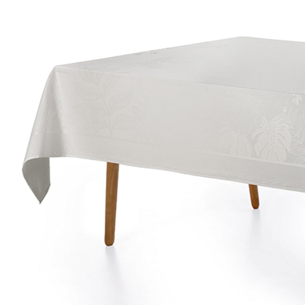 Toalha de Mesa Retangular Karsten Jacquard Sempre Limpa Amaris 8 Lugares 1,60m x 2,70m