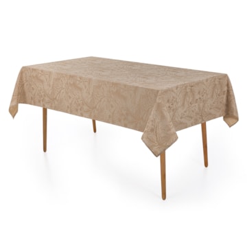 Toalha de Mesa Retangular Karsten Jacquard Sempre Limpa Aurora 8 Lugares 1,60m x 2,70m