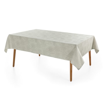 Toalha de Mesa Retangular Karsten Jacquard Sempre Limpa Bali 12 Lugares 1,60m x 3,20m