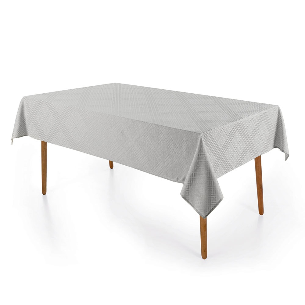 Toalha de Mesa Retangular Karsten Jacquard Sempre Limpa Beamon 12 Lugares 1,60m x 3,20m