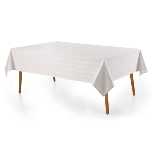 Toalha de Mesa Retangular Karsten Jacquard Sempre Limpa Campestre 6 Lugares 1,80m x 2,20m