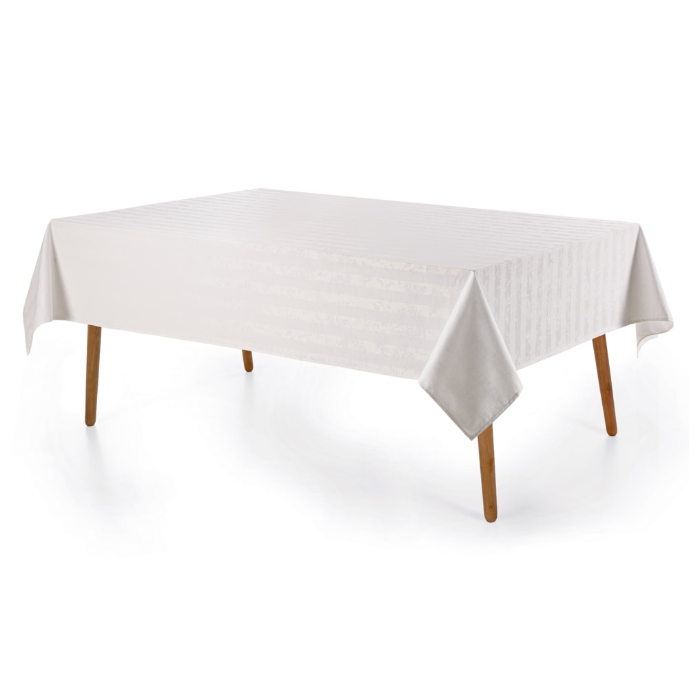 Toalha de Mesa Retangular Karsten Jacquard Sempre Limpa Campestre 8 Lugares 1,80m x 2,70m