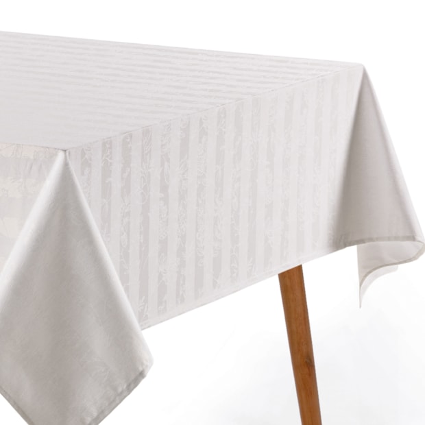 Toalha de Mesa Retangular Karsten Jacquard Sempre Limpa Campestre 8 Lugares 1,80m x 2,70m