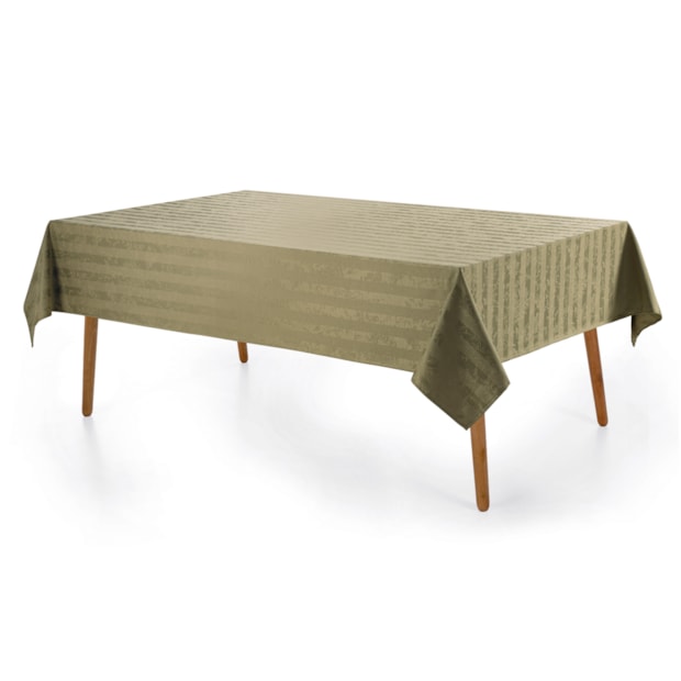 Toalha de Mesa Retangular Karsten Jacquard Sempre Limpa Campestre 8 Lugares 1,80m x 2,70m