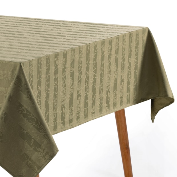 Toalha de Mesa Retangular Karsten Jacquard Sempre Limpa Campestre 8 Lugares 1,80m x 2,70m
