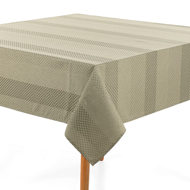 Toalha de Mesa Retangular Karsten Jacquard Sempre Limpa Oslo 12 Lugares 1,60m x 3,20m