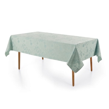 Toalha de Mesa Retangular Karsten Jacquard Sempre Limpa Roman 12 Lugares 1,60m x 3,20m