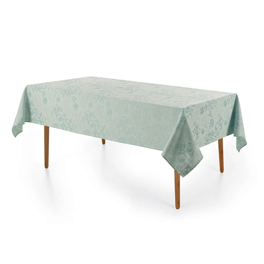 Toalha de Mesa Retangular Karsten Jacquard Sempre Limpa Roman 6 Lugares 1,60m x 2,20m