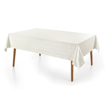 Toalha de Mesa Retangular Karsten Jacquard Sempre Limpa Serena 12 Lugares 1,60m x 3,20m