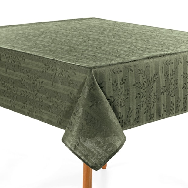 Toalha de Mesa Retangular Karsten Jacquard Sempre Limpa Serena 8 Lugares 1,60m x 2,70m
