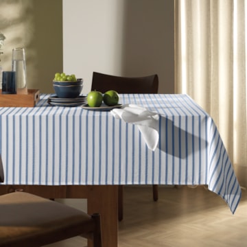 Toalha de Mesa Retangular Karsten Jacquard Sempre Limpa Zaira 12 Lugares 1,60m x 3,20m