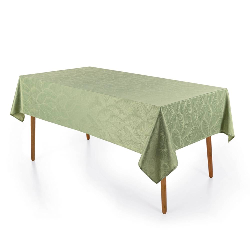 Toalha de Mesa Retangular Karsten Jacquard Tilia 6 Lugares 1,40m x 2,10m