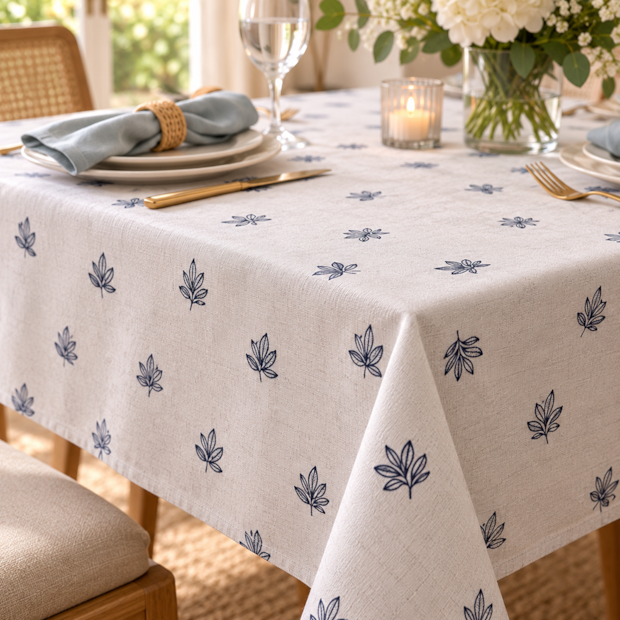 Toalha de Mesa Retangular Nativa Floral 10 Lugares 1,40m x 3,00m