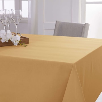 Toalha de Mesa Retangular Naturalle Limpeza Prática Mesa Lisa Mango 6 Lugares 1,60m x 2,20m
