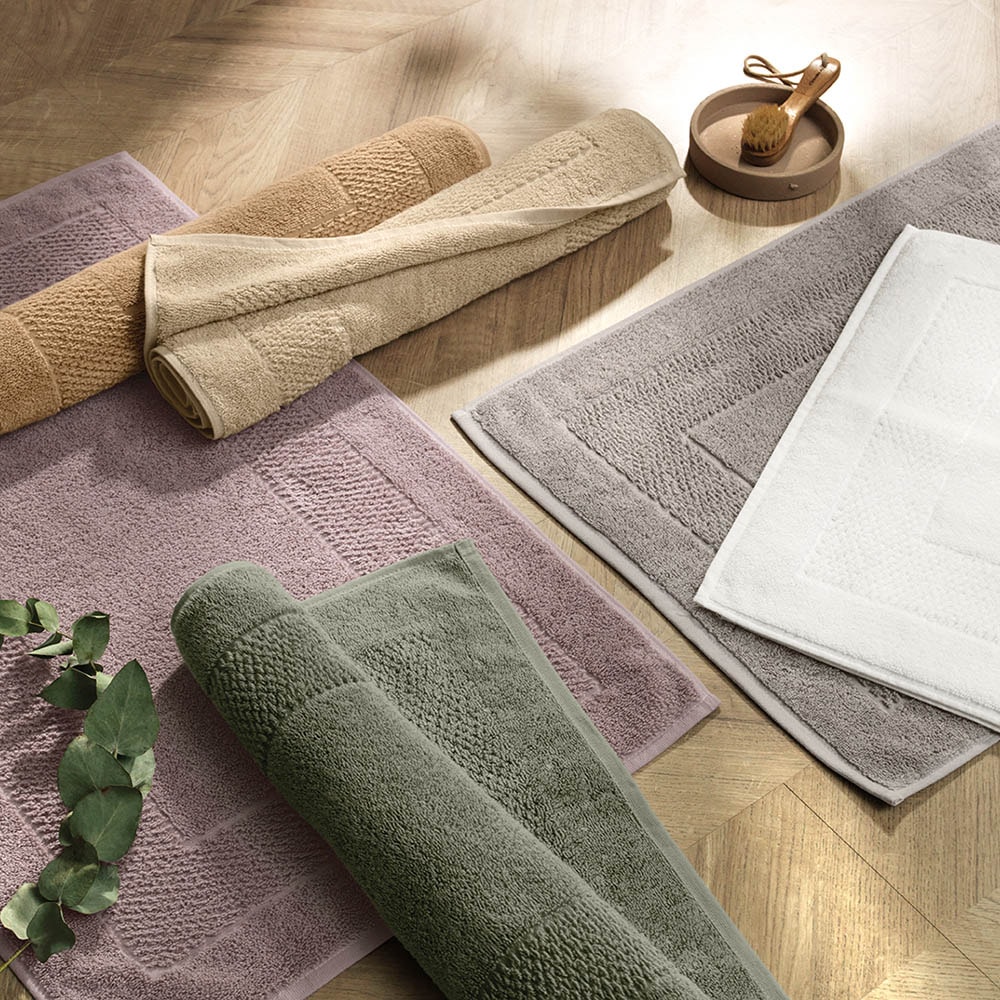 Toalha de Piso Antiderrapante Karsten Solare 100% Algodão 48cm x 80cm - Gramatura: 700 g/m²