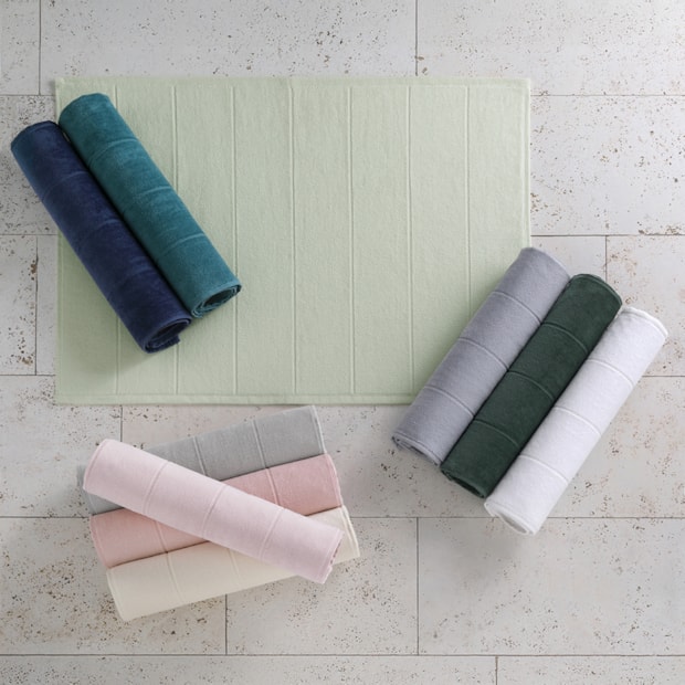 Toalha de Piso Dohler Jacquard Confort Lini FJ-8283 Aveludada 100% Algodão 50cm x 70cm - Gramatura: 670g/m²